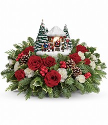 Thomas Kinkade's Jolly Santa Bouquet from Victor Mathis Florist in Louisville, KY